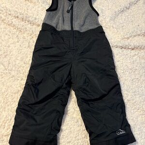 L.L. Bean Gray and Black Snow Pants Size 2T